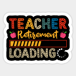 Teacher Retirement Loading Retired Teacher Sticker